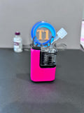 Neon Pink Tandem Mobi Decal  Bright Waterproof Pump Sticker, Bold Solid Color Skin