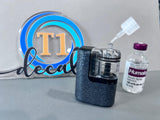 Black Shimmer Tandem Mobi Decal | Waterproof Glitter Look Pump Sticker Vinyl