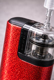 Red Shimmer Tandem Mobi Decal | Glitter Look Waterproof Pump Sticker Vinyl