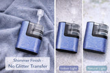 Periwinkle Shimmer Tandem Mobi Decal | No-Shed Glitter Pump Sticker Waterproof Vinyl