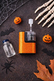 Orange  Shimmer Tandem Mobi Decal | Glitter Look Waterproof Pump Sticker Vinyl