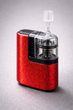 Red Shimmer Tandem Mobi Decal | Glitter Look Waterproof Pump Sticker Vinyl